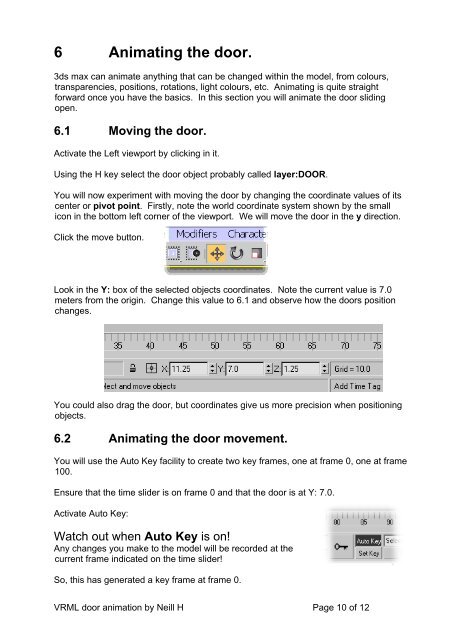 6 Animating The D