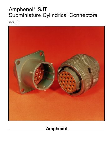 Amphenol SJT Subminiature Cylindrical Connectors - TTI Europe
