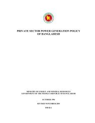 private sector power generation policy of bangladesh - Ministry of ...