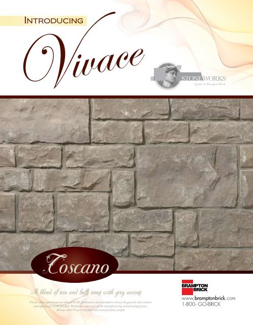 Vivace Specifications - Brampton Brick