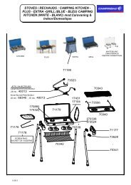 STOVES / RECHAUDS : CAMPING KITCHEN - PLUS ... - Campingaz