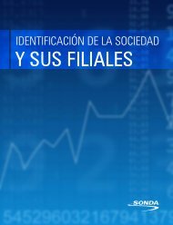 Identificación de la Sociedad y sus Filiales - Sonda