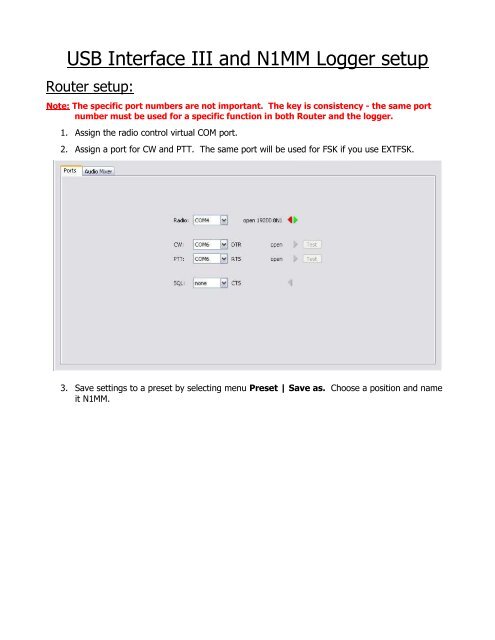 using n1mm logger