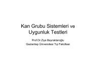 Kan Grubu Sistemleri ve Uygunluk Testleri