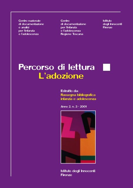 Rassegna Bibliografica 3/2001 - Minoritoscana.it
