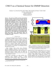 CMUT as a Chemical Sensor for DMMP Detection - Khuri-Yakub ...