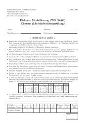 Klausur (Modulabschlussprüfung) - Theorie komplexer Systeme ...