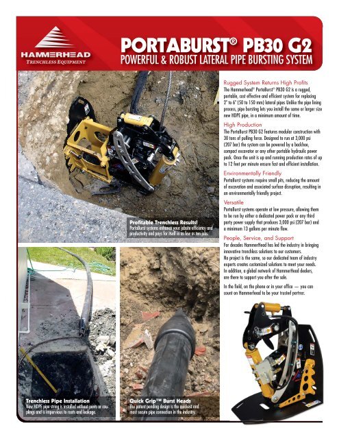 Pipe Bursting Solves Environmental Issues Underground Construction