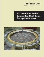 SXL Segmented Shaft Seal Brochure - Thordon Bearings