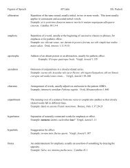 Figures of Speech AP Latin Mr. Puckett alliteration Repetition of the ...