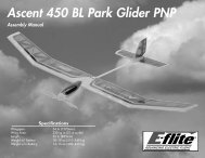 Ascent 450 BL Park Glider PNP - E-flite