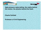 Charlie Fairfield High-pressure water-jetting: the ... - Sustainability Live