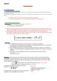 Chapitre 4 Les lois de Newton I- 1 loi de Newton 1- Solides isolés et ...