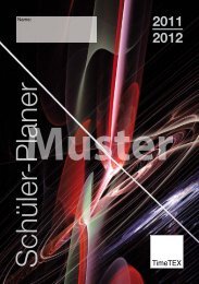 Muster Schüler-Planer SEK - Timetex