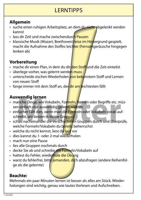 Muster Schüler-Planer SEK - Timetex