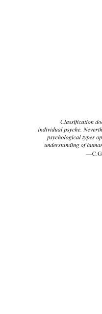 Personality types: Jung's model of typology - Inner City Books