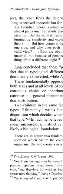 Personality types: Jung's model of typology - Inner City Books