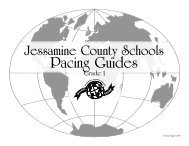 1st Grade Pacing Guide - Jessamine County Schools