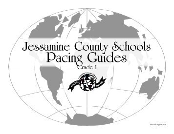 1st Grade Pacing Guide - Jessamine County Schools