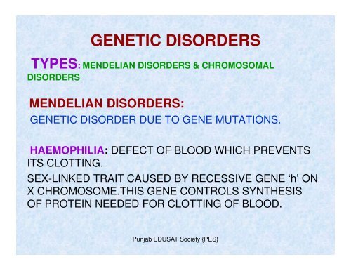 GENETIC DISORDERS & STRUCTURE OF DNA,