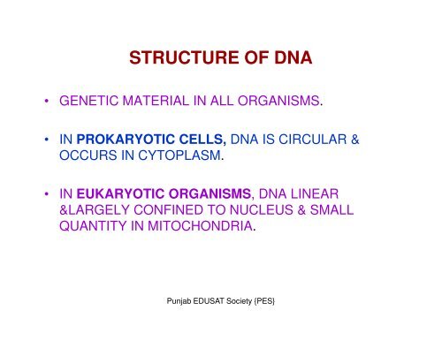 GENETIC DISORDERS & STRUCTURE OF DNA,