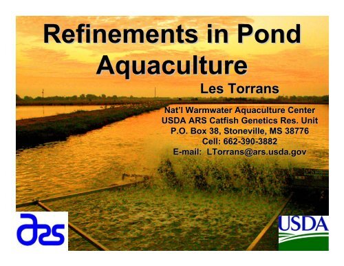 Dr. Les Torrans - NC Aquaculture Development Conference