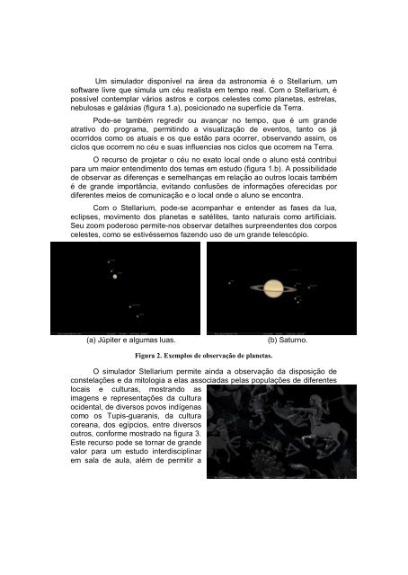 o uso de simuladores no ensino de astronomia - INF-Unioeste