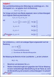 Aufgabe 5 Die Leuchtdichteverteilung einer Bildvorlage sei ...