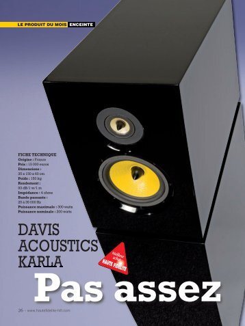 DAVIS ACOUSTICS KARLA - audio alchemy