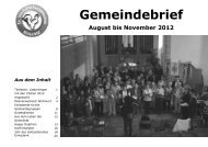 Gemeindebrief 08-2012