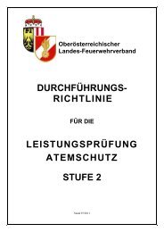 DURCHFÃHRUNGS- RICHTLINIE LEISTUNGSPRÃFUNG ATEMSCHUTZ STUFE 2