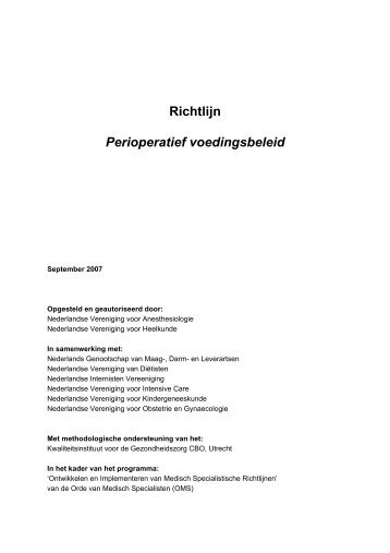 Richtlijn perioperatief voedingsbeleid.pdf - NVGIC