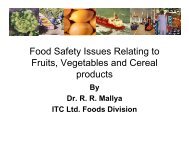 Food Safety Issues Relating to Fruits Vegetables and ... - ILSI India