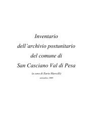 l'Inventario dell'archivio storico postunitario del Comune di san ...