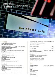 the river cafÃ© menu - Ballina RSL Club