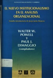el nuevo intitucionalismo en el analisis organizacional