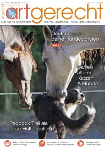 Barfen Ã¤lterer Katzen & Hunde Paddock Trail als neue ... - Artgerecht