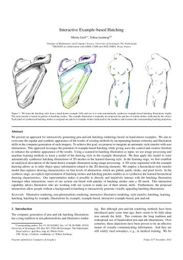 Interactive Example-based Hatching - Tobias Isenberg