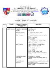 ReÅ£ele de canalizare - Compania de apa Arad