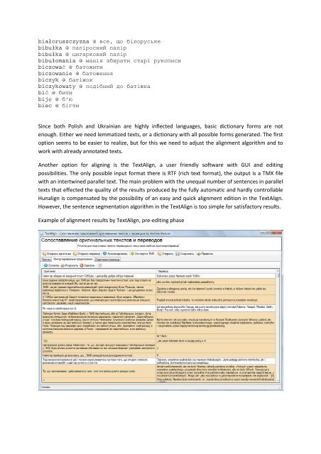 The current state of work on the Polish-Ukrainian Parallel Corpus