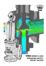 VSU SERIES 3-5403 PRESSURE SAFETY RELIEF VALVES - Parcol