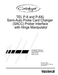 TEL P-8 and P-8XL Semi-Auto Probe Card Changer ... - Zzybot.net