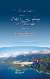 Celebrate a Legacy in Tourism - School of Travel Industry ...
