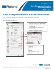 Color Management Presets in Roland VersaWorks - Support ...