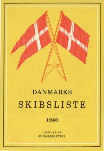 danmarks skibsliste 1980