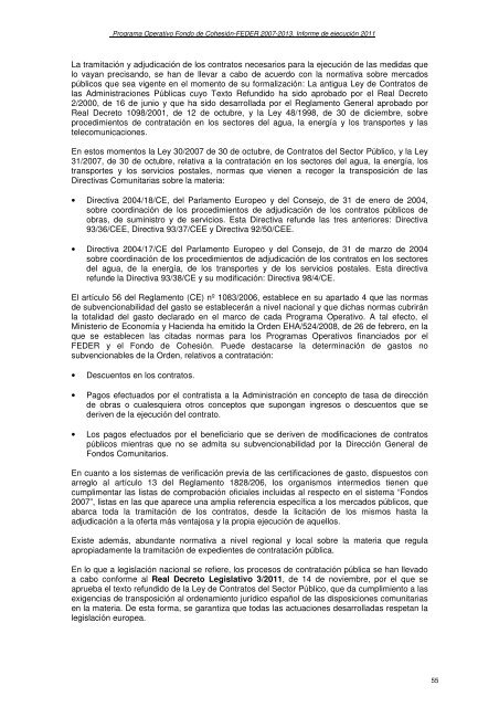 AÃ±o 2011 (pdf) - DirecciÃ³n General de Fondos Comunitarios