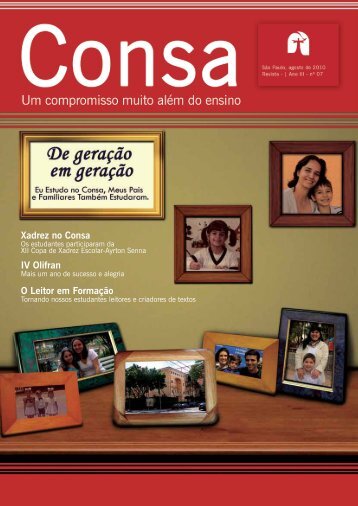 revista consa agosto - Consa - Associação Cultura Franciscana