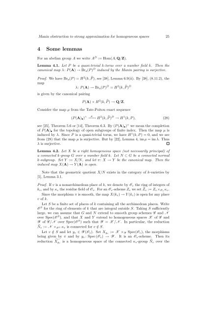 Manin obstruction to strong approximation for homogeneous spaces