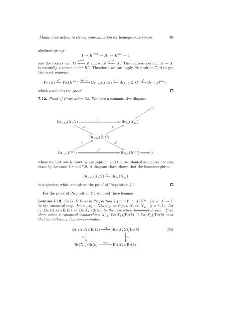 Manin obstruction to strong approximation for homogeneous spaces