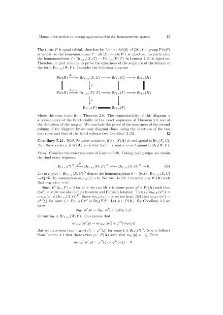 Manin obstruction to strong approximation for homogeneous spaces